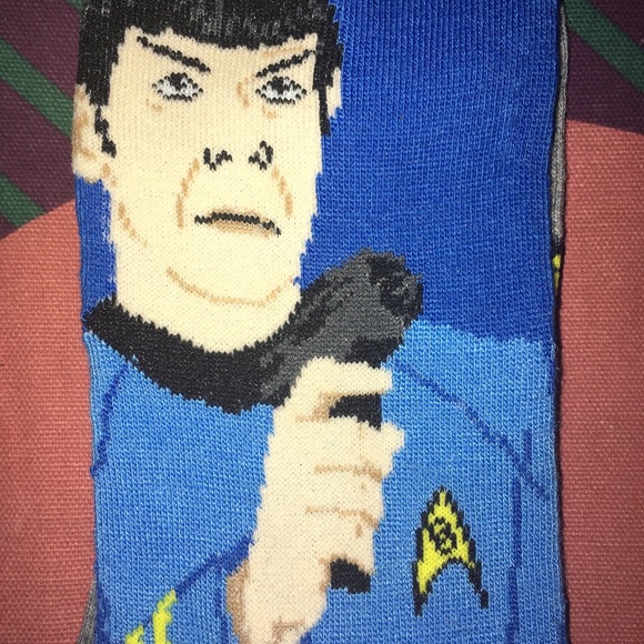 NWT Star Trek Spock Men's Crew Socks 10-13 - Picture 4 of 4